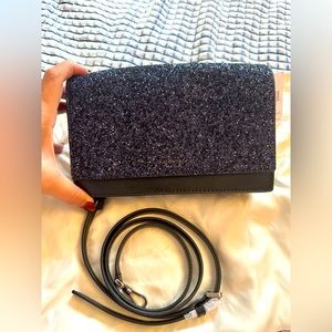 Sparkly navy Kate Spade crossbody/shoulder bag